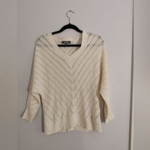 Marked bat wing sweater